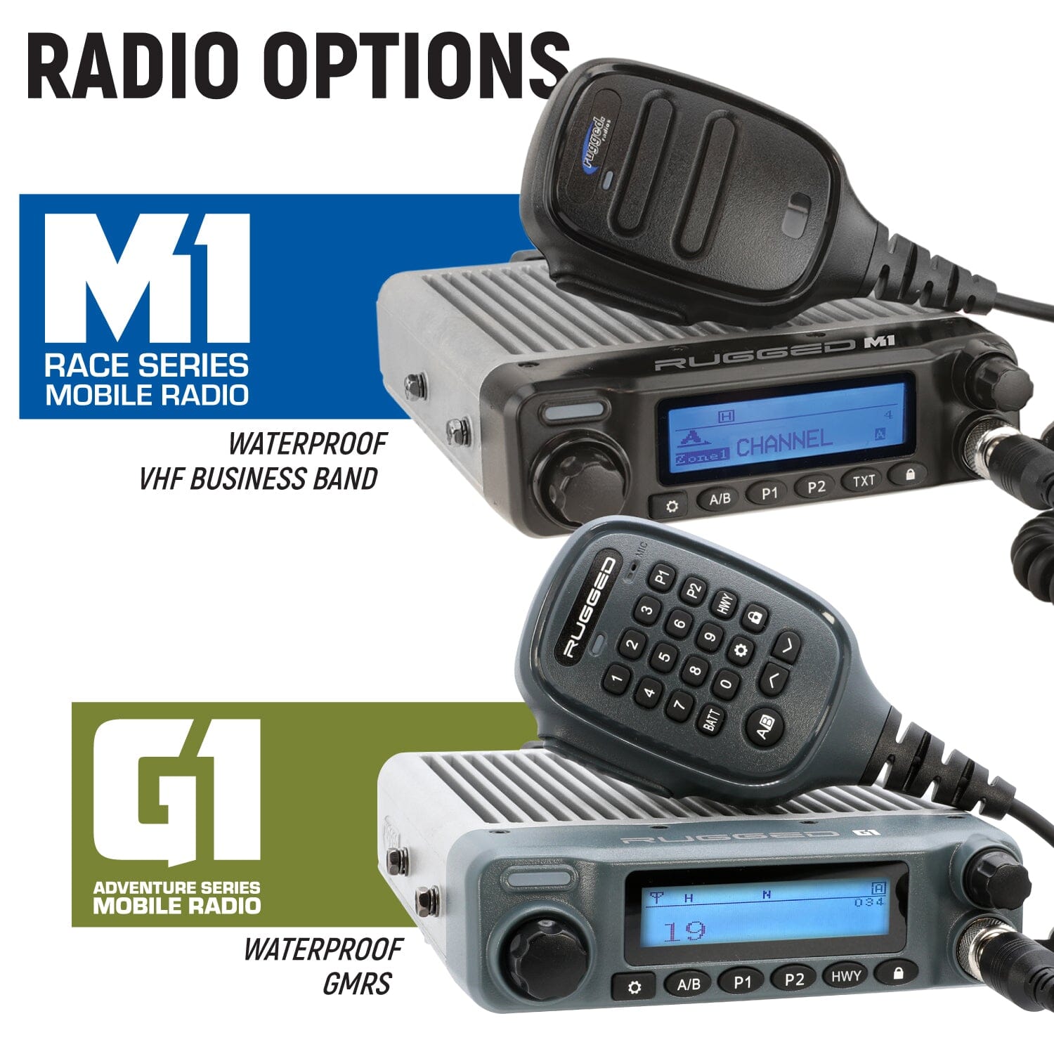 Yamaha YXZ 1000R Complete Communication Kit with Bluetooth Intercom and 2-Way Radio - 696 PLUS / G1 GMRS