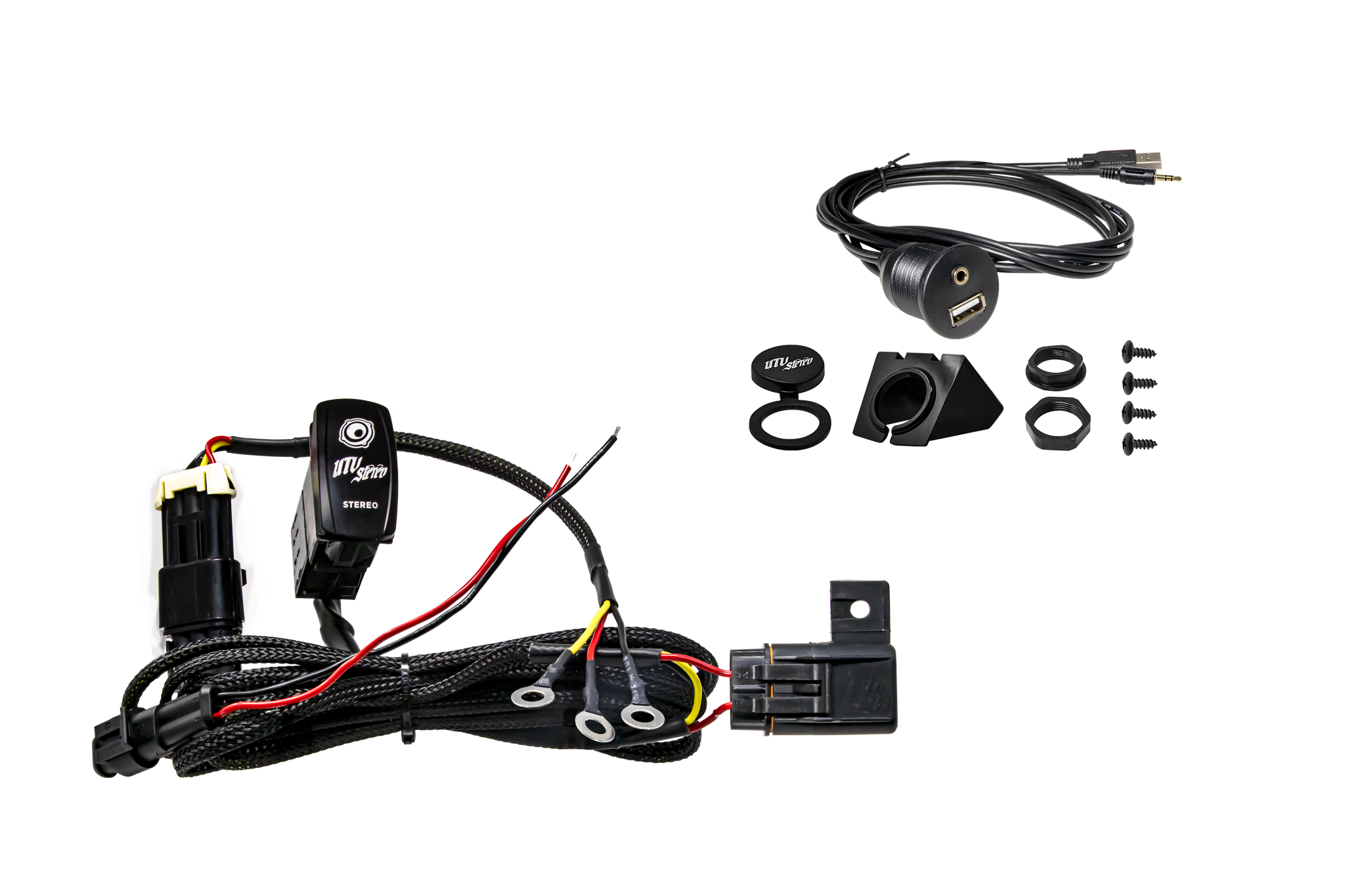 '26 RZR® Pro R w/ 10.4" Touchscreen Head Unit Mount | UTVS-PRO2-HUMT-104-DASHKIT-RKR