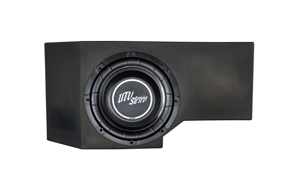 Can-Am® Defender HD11 Vented 10" Front Passenger Subwoofer Enclosure Unloaded | UTVS-DEF2-VENC-PASS-10-FRONT