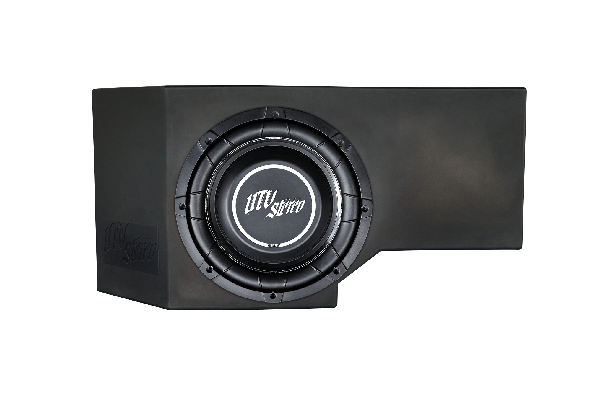 Can-Am® Defender HD11 Vented 10" Front Passenger Subwoofer Enclosure Unloaded | UTVS-DEF2-VENC-PASS-10-FRONT