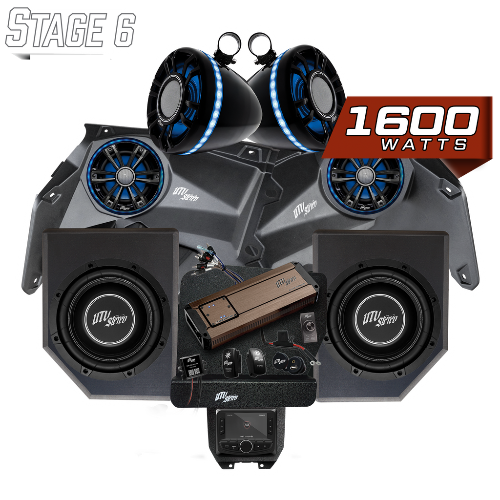 Can-Am® X3 Elite Series Stage 6 Stereo Kit | UTVS-X3-S6-E